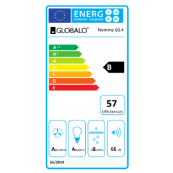 Okap przyścienny Globalo Nomina 60.4 Sensor Czarny