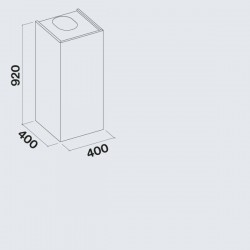 Falmec Mira Top Design 40 inox przyścienny